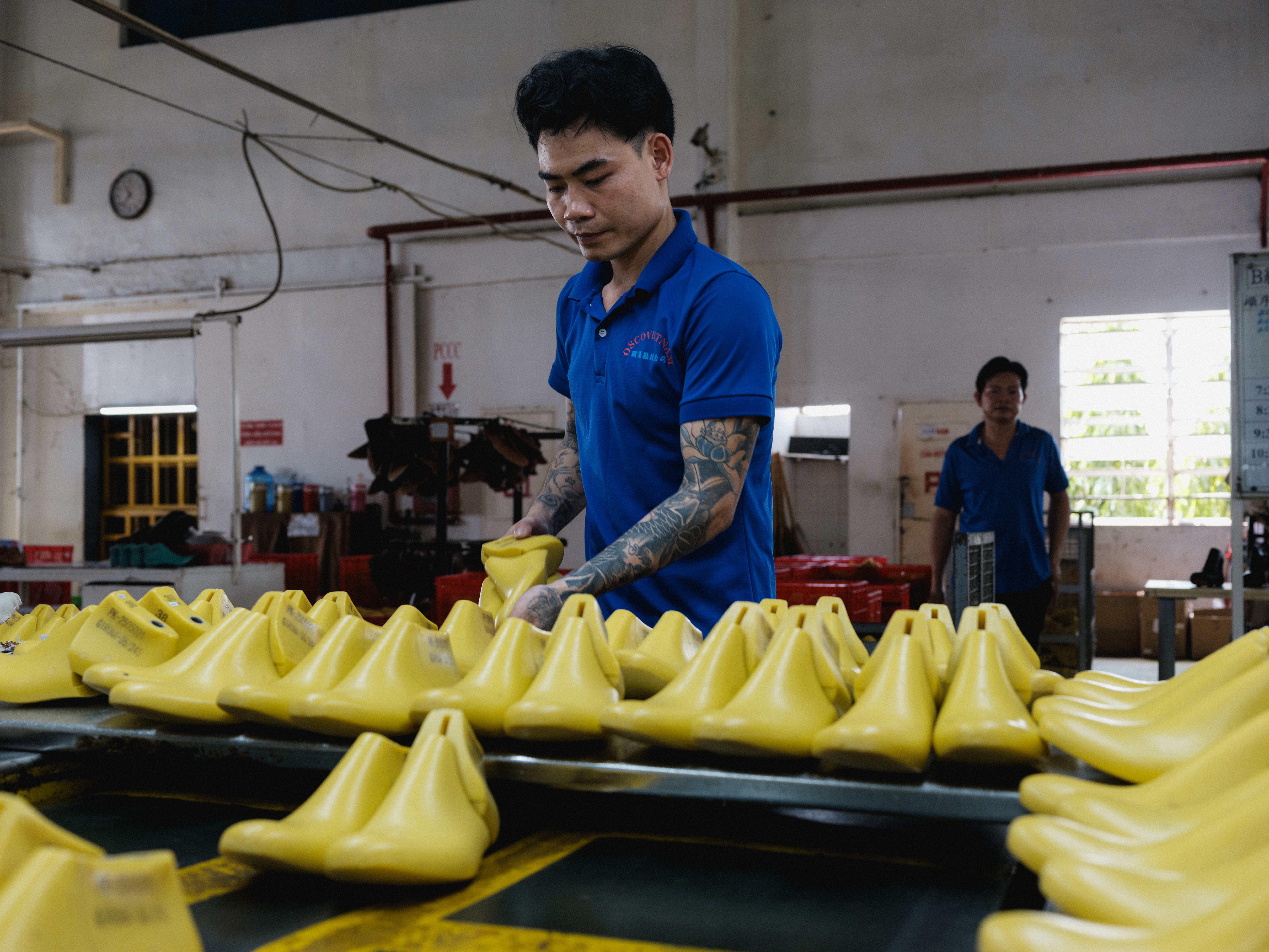 Footwear production